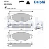 Bromsbelägg fram DELPHI - LP1699
