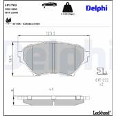 Bromsbelägg fram DELPHI - LP1761