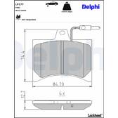 Bromsbelägg fram DELPHI - LP177