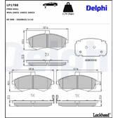 Bromsbelägg fram DELPHI - LP1788