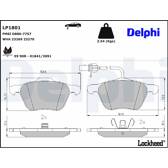 Bromsbelägg fram DELPHI - LP1801