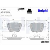 Bromsbelägg fram DELPHI - LP1821