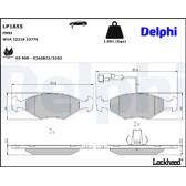 Bromsbelägg fram DELPHI - LP1855