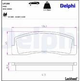 Bromsbelägg fram DELPHI - LP189