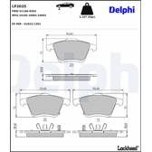 Bromsbelägg fram DELPHI - LP2025
