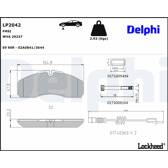 Bromsbelägg fram DELPHI - LP2042