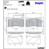 Bromsbelägg fram DELPHI - LP2045