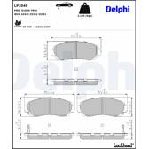 Bromsbelägg fram DELPHI - LP2046