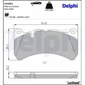 Bromsbelägg fram DELPHI - LP2053