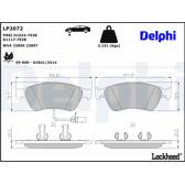 Bromsbelägg fram DELPHI - LP2072