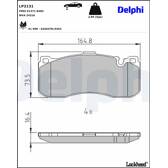 Bromsbelägg fram DELPHI - LP2131