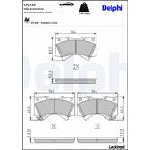 Bromsbelägg fram DELPHI - LP2134
