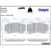 Bromsbelägg fram DELPHI - LP2156