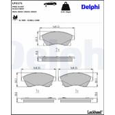 Bromsbelägg fram DELPHI - LP2171