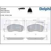 Bromsbelägg fram DELPHI - LP2190