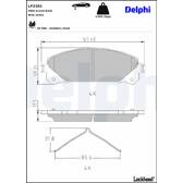 Bromsbelägg fram DELPHI - LP2201