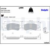 Bromsbelägg fram DELPHI - LP2228