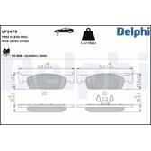 Bromsbelägg fram DELPHI - LP2479