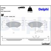 Bromsbelägg fram DELPHI - LP255