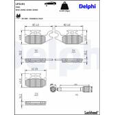 Bromsbelägg fram DELPHI - LP3191