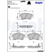 Bromsbelägg fram DELPHI - LP3264