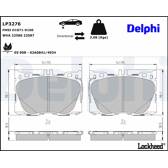 Bromsbelägg fram DELPHI - LP3276