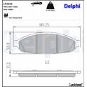Bromsbelägg fram DELPHI - LP3555