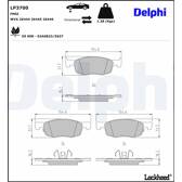 Bromsbelägg fram DELPHI - LP3700