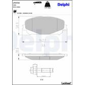 Bromsbelägg fram DELPHI - LP3734
