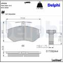 Bromsbelägg fram DELPHI - LP424