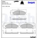Bromsbelägg fram DELPHI - LP543