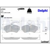 Bromsbelägg fram DELPHI - LP594