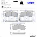 Bromsbelägg fram DELPHI - LP595