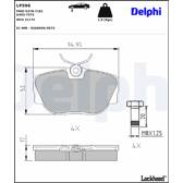 Bromsbelägg fram DELPHI - LP596