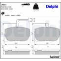 Bromsbelägg fram DELPHI - LP651