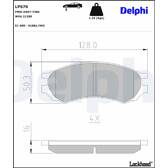 Bromsbelägg fram DELPHI - LP670
