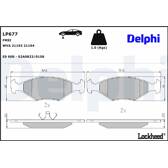 Bromsbelägg fram DELPHI - LP677