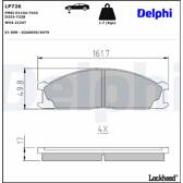 Bromsbelägg fram DELPHI - LP726