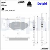 Bromsbelägg fram DELPHI - LP787