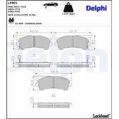 Bromsbelägg fram DELPHI - LP801