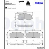Bromsbelägg fram DELPHI - LP803
