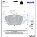 Bromsbelägg fram DELPHI - LP848