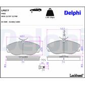 Bromsbelägg fram DELPHI - LP877