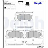 Bromsbelägg fram DELPHI - LP964