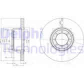 Sats om 2 bromsskivor DELPHI - BG4102
