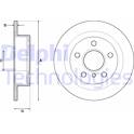 Sats om 2 bromsskivor DELPHI - BG4706C