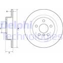 Sats om 2 bromsskivor DELPHI - BG4812C