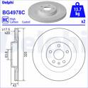 Sats om 2 bromsskivor DELPHI - BG4978C
