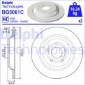 Sats om 2 bromsskivor DELPHI - BG5061C