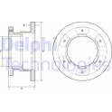 Bromsskiva (per enhet) DELPHI - BG9201